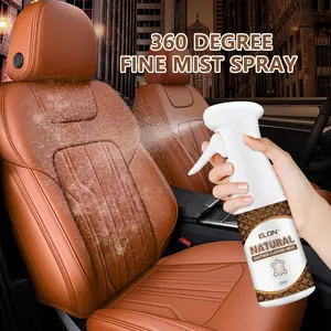 Continuous 200ml Natural Formula Luxury Leather Bag Sofa Cleaner Solution Spray Liquid With Towel