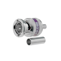 Nuevo Conector BNC Mini RG59 de 3 Piezas Belden 1855ABHD3 de 6 GHz, Conexión de Cobre Desnudo 7834ANC, Belden 1855ABHD3
