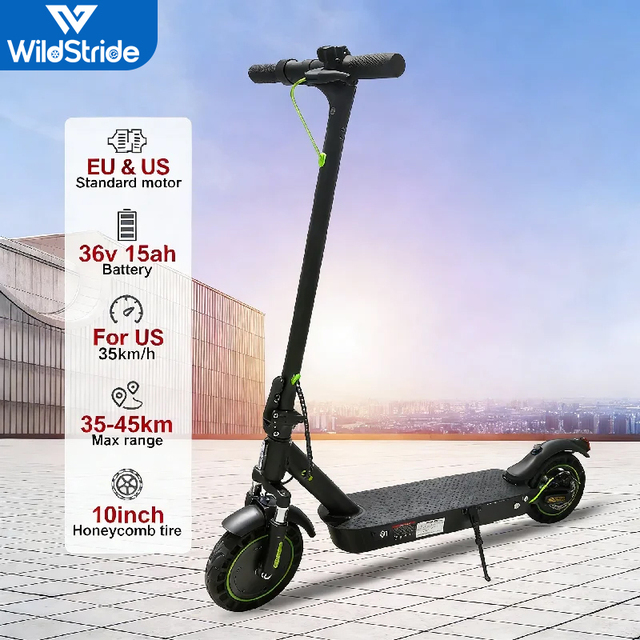 E Scooter 10 Inch Tire Aluminum Alloy 25kmh Waterproof Kick Folding Electric Two-Wheel Scooter for Adults