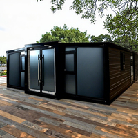 Maison conteneur extensible 20/40 pieds, plan de villa 3 chambres avec panneaux sandwich, design moderne et installation rapide