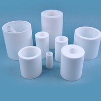 Entretoise en PTFE blanc anti-corrosion à prix d'usine, jeu de rondelles creuses pour joints d'arbre en plastique