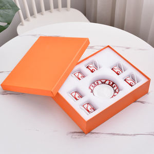 Service à café 6 tasses et soucoupes en porcelaine fine de style européen, haute qualité, prix bas - Product Image 5