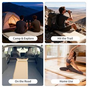 Self-<b>Inflating</b> Ultralight Memory Foam Sleeping Pad & Mattress Waterproof All Seasons Camping Hiking RV Use with Storage Bag - Product Image 6