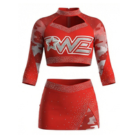 Tenues de cheerleading de haute qualité, design gratuit, bleu clair et blanc, logo personnalisé, uniformes de cheerleading pour le basketball