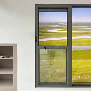 Grandsea bán buôn tùy chỉnh nhôm đôi kính cường lực dọc Sash lên và xuống cửa sổ Treo Cửa Sổ với màn hình - Product Image 5