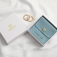 Boîte à bijoux en carton rigide écologique personnalisée, boîte à bijoux de luxe avec tiroir coulissant, emballage pour bagues avec logo