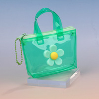 Porte-monnaie transparent personnalisé UIOWIO en PVC, mini sac de rangement pour écouteurs, porte-clés, petit porte-monnaie étanche