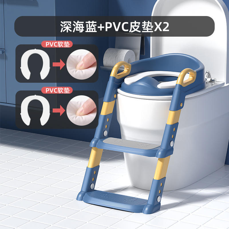 Tapis en PVC bleu profond à gradins