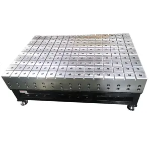 China best quality YAHANDA 3D welding table D28 , tabletop have both Holes and T-slots for flexible clamping on any position