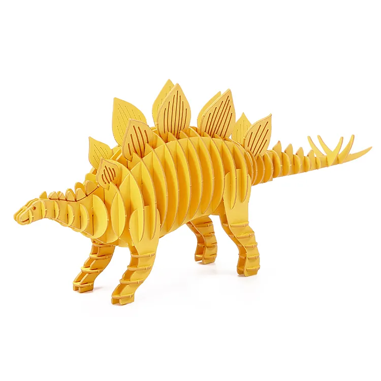 Puzzle di carta 3D puzzle fai-da-te giocattolo con stelo di apprendimento dinosauro modello di mirrosaurus per bambini e adulti IQ sviluppa