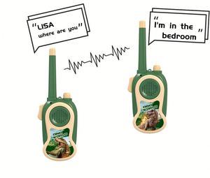 Nouvel ensemble talkie-walkie populaire 2025 de 300 m, longue portée, pour enfants, jouet récepteur portable, <span class=keywords><strong>police</strong></span>, dinosaure, militaire, interactif parent-enfant - Product Image 3