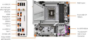 Gigabyte z790m AORUS Elite AX Ice LGA 1700 <span class=keywords><strong>Intel</strong></span> z790 M-ATX Bo mạch chủ DDR5 Triple M.2 PCIe 5.0 USB 3.2 gen2x2 Type-C <span class=keywords><strong>Intel</strong></span> - Product Image 5