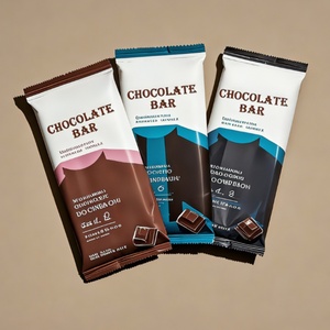 Sacs d'emballage personnalisés imprimés de qualité alimentaire avec fermeture dorsale, type oreiller, en aluminium pour noix, chocolat, barres protéinées et énergétiques, emballage alimentaire - Product Image 1