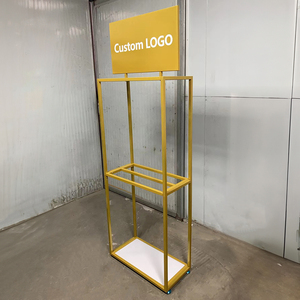 Miễn Phí Cá Nhân Logo Salon Vàng Kim Loại Tóc Con Người Giá Tóc Giả Giá Cửa Hàng Kệ Tầng Đứng Tóc Mở Rộng Hiển Thị Đứng Cho Tóc Giả - Product Image 6