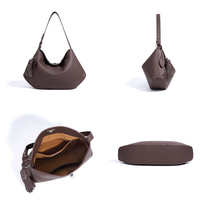 Nouveau Sac Hobo Courbé 2026 en Cuir de Vachette Pleine Fleur, Sac à Main Souple et Structuré pour Boutiques Haut de Gamme, Prise en Charge de la Personnalisation OEM