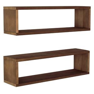 غرفة المعيشة المنزلي رفوف الحائط الخشبية الخشب جدار جبل الرف رف خشبي زينة - Product Image 2