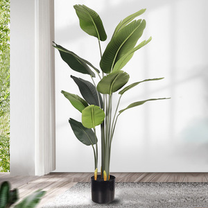 Palmera del Viajero Artificial de 120 cm, Planta de Seda para Interiores, Decoración de Vegetación de Alta Simulación - Product Image 2