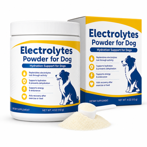 Mezcla de electrolitos para perros de alto rendimiento, sal de rehidratación de origen natural para perros de caza y trabajo, grado veterinario, con certificado de análisis (COA) - Product Image 1