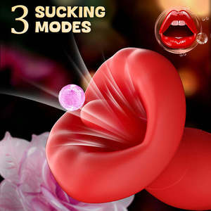 Jouets sexuels 2-en-1 OEM pour adultes, stimulateur de point G, de mamelons et de clitoris, vibromasseur avec fonctions de morsure orale et de poussée - Product Image 4