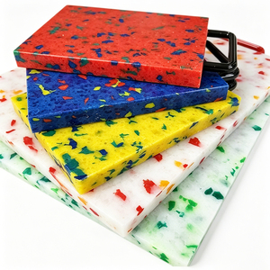 เขียงหั่นอาหารลายหินอ่อน HDPE แบบตกแต่ง สวยงาม ไม่ลื่น สำหรับครัวบ้านสมัยใหม่ ขายส่ง - Product Image 2