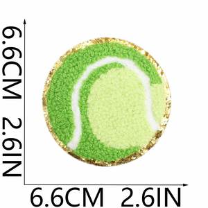 Parche de Chenilla Bordado Termoadhesivo con Borde Dorado para Deportes: Voleibol, Baloncesto, Fútbol, Rugby, Amor al Deporte, Venta al por Mayor - Product Image 3