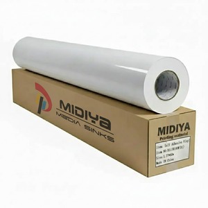 Custom <strong>White</strong> Glossy <strong>Self</strong> <strong>Adhesive</strong> <strong>Vinyl</strong> PVC Low Tack Removable Wedding Dance <strong>Adhesive</strong> <strong>Vinyl</strong> Roll Printing Advertising - Product Image 1