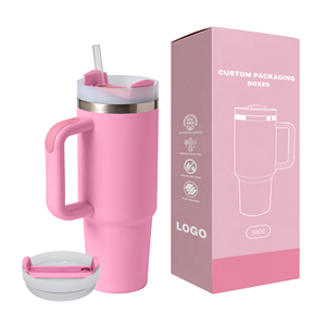 Custom Logo 30oz Tumbler with Handle <b>Bulk</b> Personalized Stainless Steel Double Wall Vacuum Insulated Travel Coffee Mug for Gifts - Product Image 1