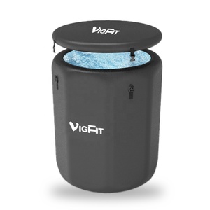 Portable Inflatable <strong>Ice</strong> Bath Tub with Cover Adults' Recovery &amp; Cold Water Therapy <strong>Ice</strong> <strong>Bucket</strong> - Product Image 1