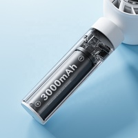 Ventilateur portable électrique en plastique, batterie 3000 mAh, USB, trois vitesses, haute performance de refroidissement, mini-ventilateur domestique et extérieur