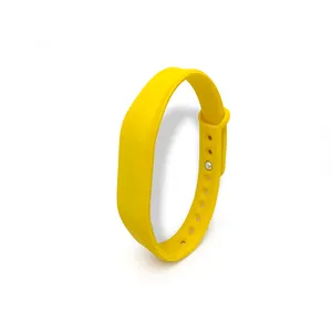 Rfid Wristband Manufacture Logo Printing Adjustable Passive Silicone Soft NFC Payment Bracelet RFID Wristband