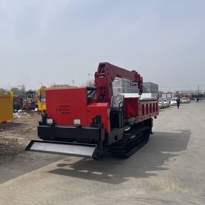 Multifunctional New 5 Ton 8 10 Crawer Dumper Truck with <b>Crane</b> and Grapple Winch - Product Image 2