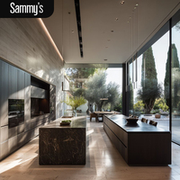 Meubles de cuisine en MDF de conception chinoise Foshan, armoires de cuisine blanches sur mesure, armoires de cuisine shaker de luxe, ensemble complet d'armoires de cuisine modernes