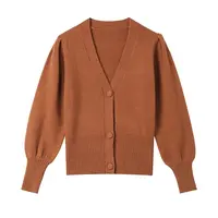 महिलाओं बुना हुआ cardigans स्वेटर शरद ऋतु लंबी आस्तीन वि गर्दन ढीला बुनना स्वेटर कार्डिगन