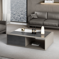 Muebles Modernos de Lujo para Sala de Estar, Juego de Mesa de Centro y Sofá de Madera para Oficina o Sala de Recepción
