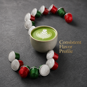 Capsules de Matcha Nootropiques Naturels Compatibles avec les Machines Nespresso – Soutien Concentration – Dosettes de Thé Vert Bio en Vrac - Product Image 3