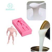 Caoutchouc de silicone liquide RTV2 Hanast Tin Cure pour la fabrication de moules en plâtre, résine et gypse - Résistance aux hautes températures 10-35 Shore