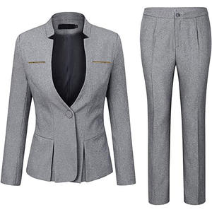 Completo da <span class=keywords><strong>Donna</strong></span> di Alta Qualità per Affari, Nuovo Set Due Pezzi Stile <span class=keywords><strong>Cargo</strong></span> alla Moda, Abiti Formali da <span class=keywords><strong>Donna</strong></span> per il Commercio Estero - Product Image 2