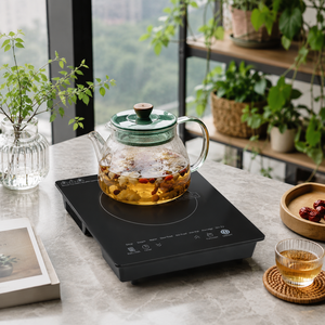 Cocina de Inducción Inteligente Portátil de un Solo Quemador Cuadrado con Función Hotpot para Preparación de Comidas, Ahorra Esfuerzo y Complicaciones, Eficiencia Energética - Product Image 1