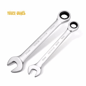 DINGQI Offre Spéciale 8mm-32mm CR-V <span class=keywords><strong>clé</strong></span> à cliquet à extrémité ouverte poignée à cliquet <span class=keywords><strong>clé</strong></span> combinée à cliquet - Product Image 3