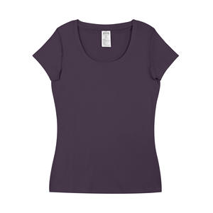 Camiseta <span class=keywords><strong>de</strong></span> Algodón para Mujer, Estilo Veraniego, Manga Corta, Cuello Redondo, Color Sólido, Ajustada, Estilos Variados, Inventario <span class=keywords><strong>de</strong></span> Ropa - Product Image 1