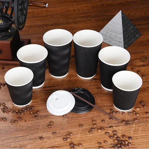 Custom Paper Cups With Lid for Coffee