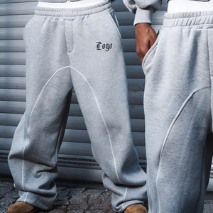 Set Personalizzato OEM di Felpe con Zip e Pantaloni da Jogging, Tuta Oversize Grigia da <span class=keywords><strong>Uomo</strong></span>, Abbigliamento Streetwear, Produttore di Tute Sportive - Product Image 5