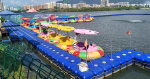 Piattaforma Galleggiante Modulare in Cubi di Plastica HDPE Ponte Galleggiante Molo Galleggiante - Product Image 5