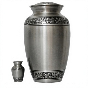 Urnes de crémation en laiton d'étain de nouvelle conception de haute qualité pour les cendres humaines - Product Image 1