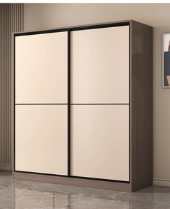 Armoire <span class=keywords><strong>de</strong></span> chambre à coucher pour location, en <span class=keywords><strong>bois</strong></span> <span class=keywords><strong>massif</strong></span>, avec portes coulissantes, multifonctionnelle, design simple et moderne, nouvelle collection 2025 - Product Image 6