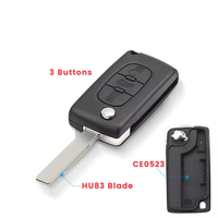 Pièces détachées automobiles Porte-clés rabattable CE0523 CE0536 pour Peugeot Partner Citroen Berlingo HU83 VA2