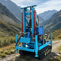 Mikton Model220L Foreuse de puits d'eau diesel sur chenilles 35 CV, profondeur max. 200 m, tout-terrain, facile à utiliser, pour la forage de puits d'eau potable en zone montagneuse et rurale
