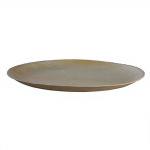 Assiettes jetables en bois écologiques durables avec gravure et support pour fêtes et utilisation en extérieur, 9 pouces, sans BPA, biodégradables - Product Image 5