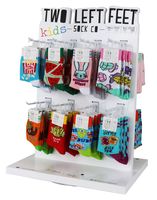 Présentoir rotatif sur pied en métal personnalisé Bvis pour chaussettes, rangement, couleur et logo personnalisables, design moderne pour la vente au détail