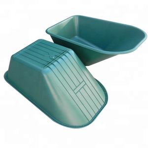 Wb6414p यूरोपीय 85l 160 किलोग्राम क्षमता प्लास्टिक व्हीलबारो ट्रे, गार्डन हैंड कार्ट व्हील बैरो 4.00-8 न्यूमेटिक व्हील के साथ - Product Image 2